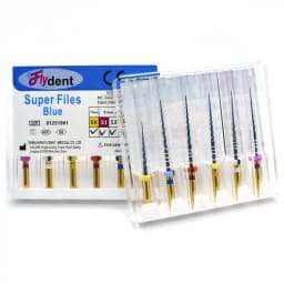 Dental Rotary Super Files Blue Files Rotary Files Niti Heat Activation Endodontic Files Use for Root Canal