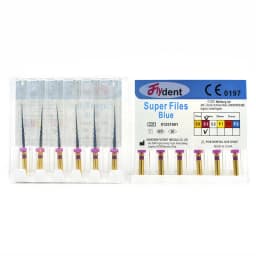 Dental Rotary Super Files Blue Files Rotary Files Niti Heat Activation Endodontic Files Use for Root Canal