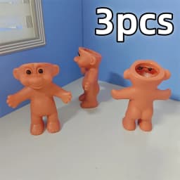 1/100pcs Portable PVC Troll Doll Protective Vintage Classic DIY Doll Decorate Light Holder Cute Troll Anti Fall Storage Case