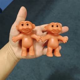 1/100pcs Portable PVC Troll Doll Protective Vintage Classic DIY Doll Decorate Light Holder Cute Troll Anti Fall Storage Case