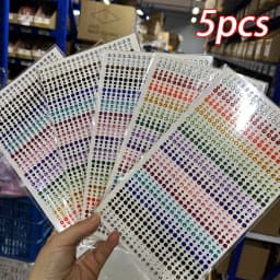 1sheet 900pcs Rainbow Face Glitter Gem Stickers Stick-On Facial Tattoo Eye Rhinestone Jewels 3/4/5mm Mix Wedding Party Make Up
