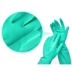 NMSAFETY Nitrile Solvent Gloves Oil Resistant Slip-Resistant Glove Chemical Household Cleaning Tools Waterproof Long Glove