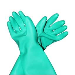 NMSAFETY Nitrile Solvent Gloves Oil Resistant Slip-Resistant Glove Chemical Household Cleaning Tools Waterproof Long Glove