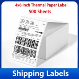 4x6 Inch 500sheets Thermal Shipping Self-adhesive Label Printer Shipping Labels Oil-Proof Labels All-Purpose Sticker Label Paper