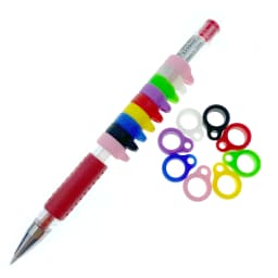 8mm Universal Anti-Lost Toothbrush Pen Necklace Lanyards Ring Portable Anti-Drop Silicone Ring Condenser Pencil Hearing Aid