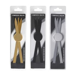 1pc Silver/Gold/Black Microblading Balance Compass Ruler Tattoo Positioning Ruler Eyebrow Design Golden Ratio Ruler Tattoo Tool