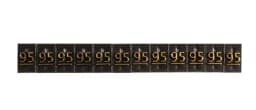 Aluminum Frame Jewelry Numeral Pricing Cube Sign Adjustable Number Price Tag Display Counter Stand Tag Label Set For Retail Shop