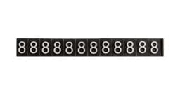 Aluminum Frame Jewelry Numeral Pricing Cube Sign Adjustable Number Price Tag Display Counter Stand Tag Label Set For Retail Shop
