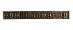 Aluminum Frame Jewelry Numeral Pricing Cube Sign Adjustable Number Price Tag Display Counter Stand Tag Label Set For Retail Shop