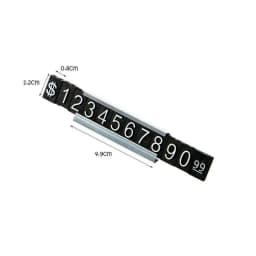 Aluminum Frame Jewelry Numeral Pricing Cube Sign Adjustable Number Price Tag Display Counter Stand Tag Label Set For Retail Shop
