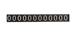 Aluminum Frame Jewelry Numeral Pricing Cube Sign Adjustable Number Price Tag Display Counter Stand Tag Label Set For Retail Shop