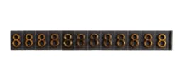 Aluminum Frame Jewelry Numeral Pricing Cube Sign Adjustable Number Price Tag Display Counter Stand Tag Label Set For Retail Shop