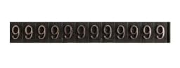 Aluminum Frame Jewelry Numeral Pricing Cube Sign Adjustable Number Price Tag Display Counter Stand Tag Label Set For Retail Shop