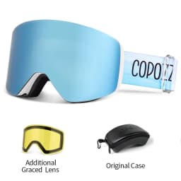 COPOZZ Professional Winter Ski Goggles Magnetic Quick-Change Double Layers Anti-Fog Snowboard Goggles Men Women Ski Equipment