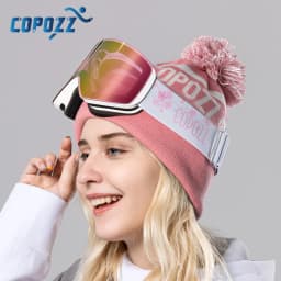 COPOZZ Professional Winter Ski Goggles Magnetic Quick-Change Double Layers Anti-Fog Snowboard Goggles Men Women Ski Equipment