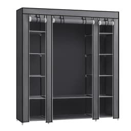 SONGMICS closet 12 Cloth Cabinet with Rack and Storage Stable Wardrobe for Bedroom Dressing Room