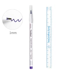 10Pcs Disposable Sterilized Package With Ruler Medical Surgery Permanent Makeup Body Tattoo Piercing Scribe Skin Marker Pen