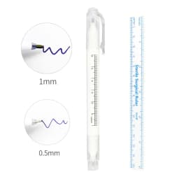 10Pcs Disposable Sterilized Package With Ruler Medical Surgery Permanent Makeup Body Tattoo Piercing Scribe Skin Marker Pen