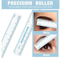 10Pcs Disposable Sterilized Package With Ruler Medical Surgery Permanent Makeup Body Tattoo Piercing Scribe Skin Marker Pen