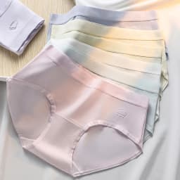 7Pcs Week Pants Cotton Women Panties Breathable Solid Underwear Cute Girls Briefs Soft Underpants Sexy Low Waist Female Lingerie
