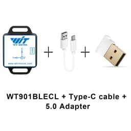 WitMotion WT901BLECL BLE 5.0 Low-Power Accelerometer,9-axis Gyroscope+Angle(XY 0.05° Accuracy)+Magnetometer with Kalman Filter