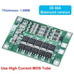 TZT 3S 4S 40A 60A Li-ion Lithium Battery Charger Protection Board 18650 BMS For Drill Motor 11.1V 12.6V/14.8V 16.8V With Balance