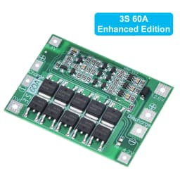 TZT 3S 4S 40A 60A Li-ion Lithium Battery Charger Protection Board 18650 BMS For Drill Motor 11.1V 12.6V/14.8V 16.8V With Balance