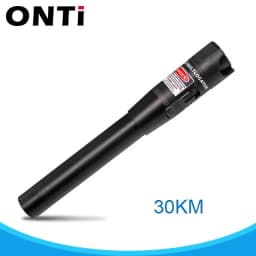 ONTi 10mW Visual Fault Locator Fiber Optic Cable Tester 30mw Red Laser Light 5-30KM Pen Type Visual Fault Locator SC/FC/ST
