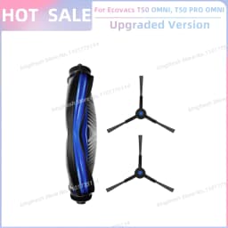 Fit For ECOVACS T50 PRO OMNI/T50 OMNI/T50 PRO OMNI GEN 2/T50 OMNI GEN 2 Parts Main Roller Side Brush Filter Mop Cloth Dust Bag