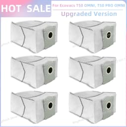 Fit For ECOVACS T50 PRO OMNI/T50 OMNI/T50 PRO OMNI GEN 2/T50 OMNI GEN 2 Parts Main Roller Side Brush Filter Mop Cloth Dust Bag