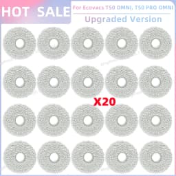 Fit For ECOVACS T50 PRO OMNI/T50 OMNI/T50 PRO OMNI GEN 2/T50 OMNI GEN 2 Parts Main Roller Side Brush Filter Mop Cloth Dust Bag
