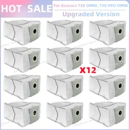 Fit For ECOVACS T50 PRO OMNI/T50 OMNI/T50 PRO OMNI GEN 2/T50 OMNI GEN 2 Parts Main Roller Side Brush Filter Mop Cloth Dust Bag