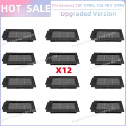 Fit For ECOVACS T50 PRO OMNI/T50 OMNI/T50 PRO OMNI GEN 2/T50 OMNI GEN 2 Parts Main Roller Side Brush Filter Mop Cloth Dust Bag