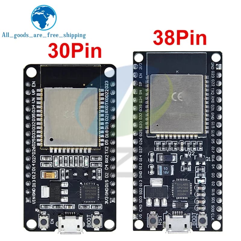 TZT ESP32 Development Board WiFi+Bluetooth Ultra-Low Power Consumption Dual Core ESP-32E ESP-32S ESP32-32D ESP32-32U ESP 32