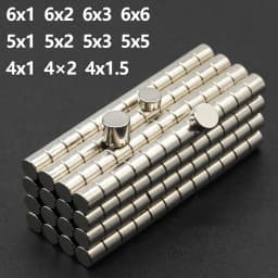 Powerful Neodymium Magnet N35 NdfeB Permanent Magnetic imanes Round Super Strong Fridge Magnets DIY 6x1 6x2 5x1 5x3 4x1.5 4x2