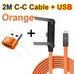 Quick Charge Flat Phone Charger Type C 240W Foldable Stand Fast Charging Kick Cable Stand Holder Cord for IPhone 17 16 Samsung