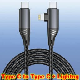 Quick Charge Flat Phone Charger Type C 240W Foldable Stand Fast Charging Kick Cable Stand Holder Cord for IPhone 17 16 Samsung