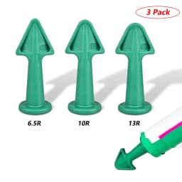 3pcs Multi-functional Silicone Sealant Nozzle Scraper Floor Caulking Tools Silicone Sealant Nozzles Kit Home Improvement Set A
