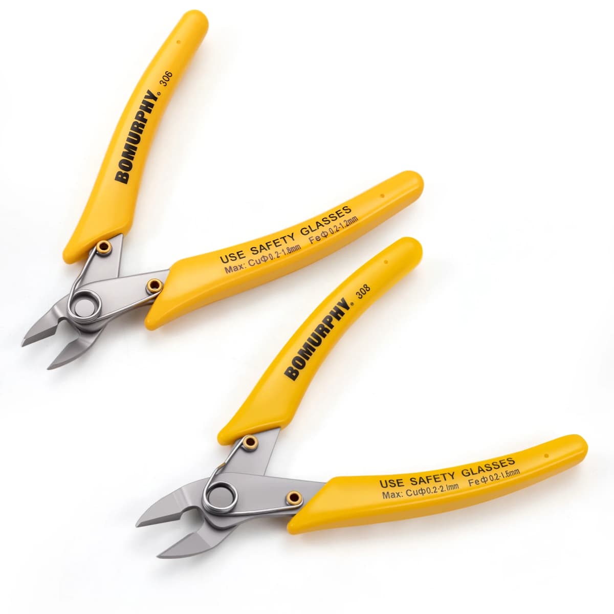 Bomurphy Wire Cutting Tool with Spring – Flush Cutters for Jewelry Making, Toy Models, Electronics, Craft Wire,