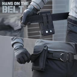 Double Molle Laser Cell Phone Pouch Tactical Belt EDC Pouch Holder Waist Accessories Bag Outdoor Camping Mobile Phone Pack Bag