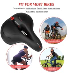 Women's Men's Dual Shock Absorbing Bike Seat, Comfortable Thickened Super Soft Mountain Bike Seat, Universal Bicycle Accessories