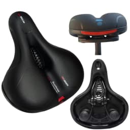 Women's Men's Dual Shock Absorbing Bike Seat, Comfortable Thickened Super Soft Mountain Bike Seat, Universal Bicycle Accessories