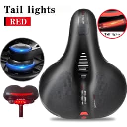 Women's Men's Dual Shock Absorbing Bike Seat, Comfortable Thickened Super Soft Mountain Bike Seat, Universal Bicycle Accessories