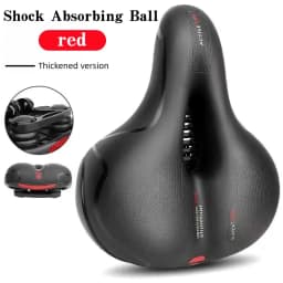 Women's Men's Dual Shock Absorbing Bike Seat, Comfortable Thickened Super Soft Mountain Bike Seat, Universal Bicycle Accessories