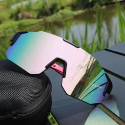 New Cycling Sunglasses Large Frame UV400 Shades UV Protection Outdoor Sports Windproof Anti-Ultraviolet Hiking Climbing Goggles