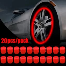 1-20PCS Luminous Car Tire Valve Cap Fluorescent Night Glowing Decor Motorcycle Bike Wheel Nozzle Dustproof Tyre Valve Stem Caps
