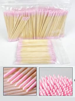 100/300/500/700/900Pcs Double Tip Headed Cotton Swabs ,For Tattooed Eyebrows Beauty Makeup Tools For Wiping, Nail Polish Wiping