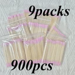 100/300/500/700/900Pcs Double Tip Headed Cotton Swabs ,For Tattooed Eyebrows Beauty Makeup Tools For Wiping, Nail Polish Wiping