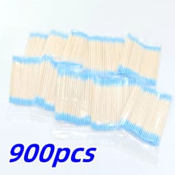 100/300/500/700/900Pcs Double Tip Headed Cotton Swabs ,For Tattooed Eyebrows Beauty Makeup Tools For Wiping, Nail Polish Wiping