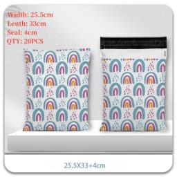 Poly Shipping Bags Cute Cartoon Mailing Bags Puppies Panda Poly Envelope Postal Courier Bag PE Plastic Self-Seal Mailbag 20PCS